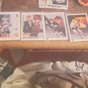 Wayne Gretzky and Mario lemieux upper deck hockey cards